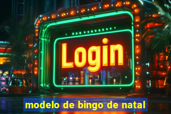 modelo de bingo de natal